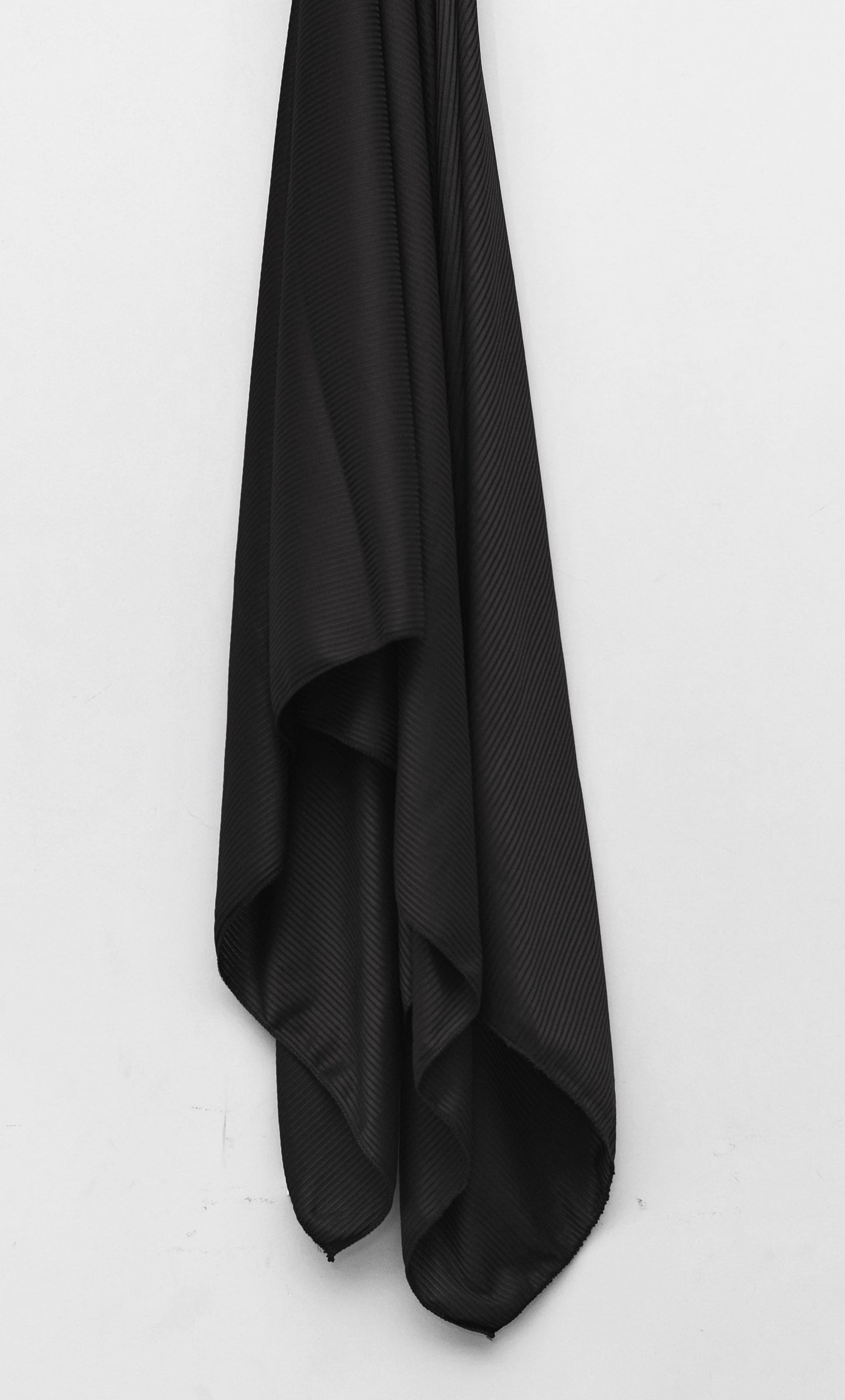 Black - Ribbed Jersey Hijab