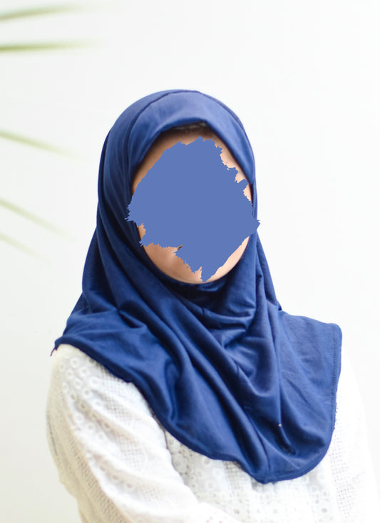 Dark Blue - Kids Hijab