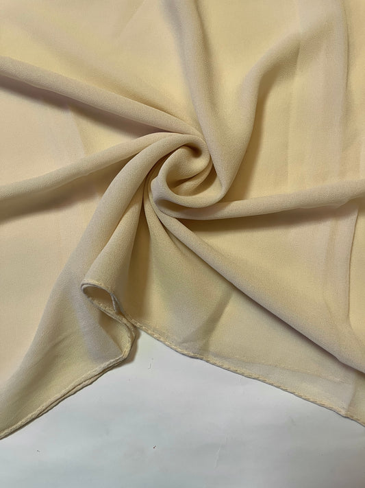 Cream - Premium Chiffon Hijab