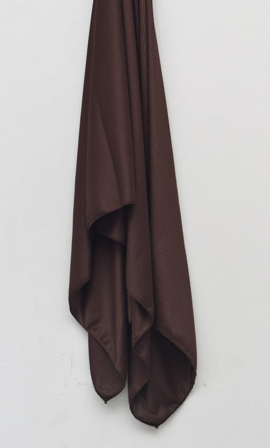 Espresso - Ribbed Jersey Hijab