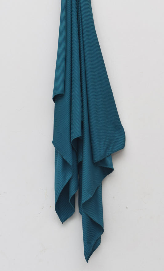 Teal - Ribbed Jersey Hijab