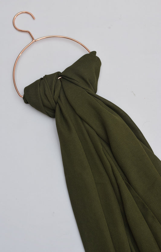 Army Green - Luxury Georgette Hijab