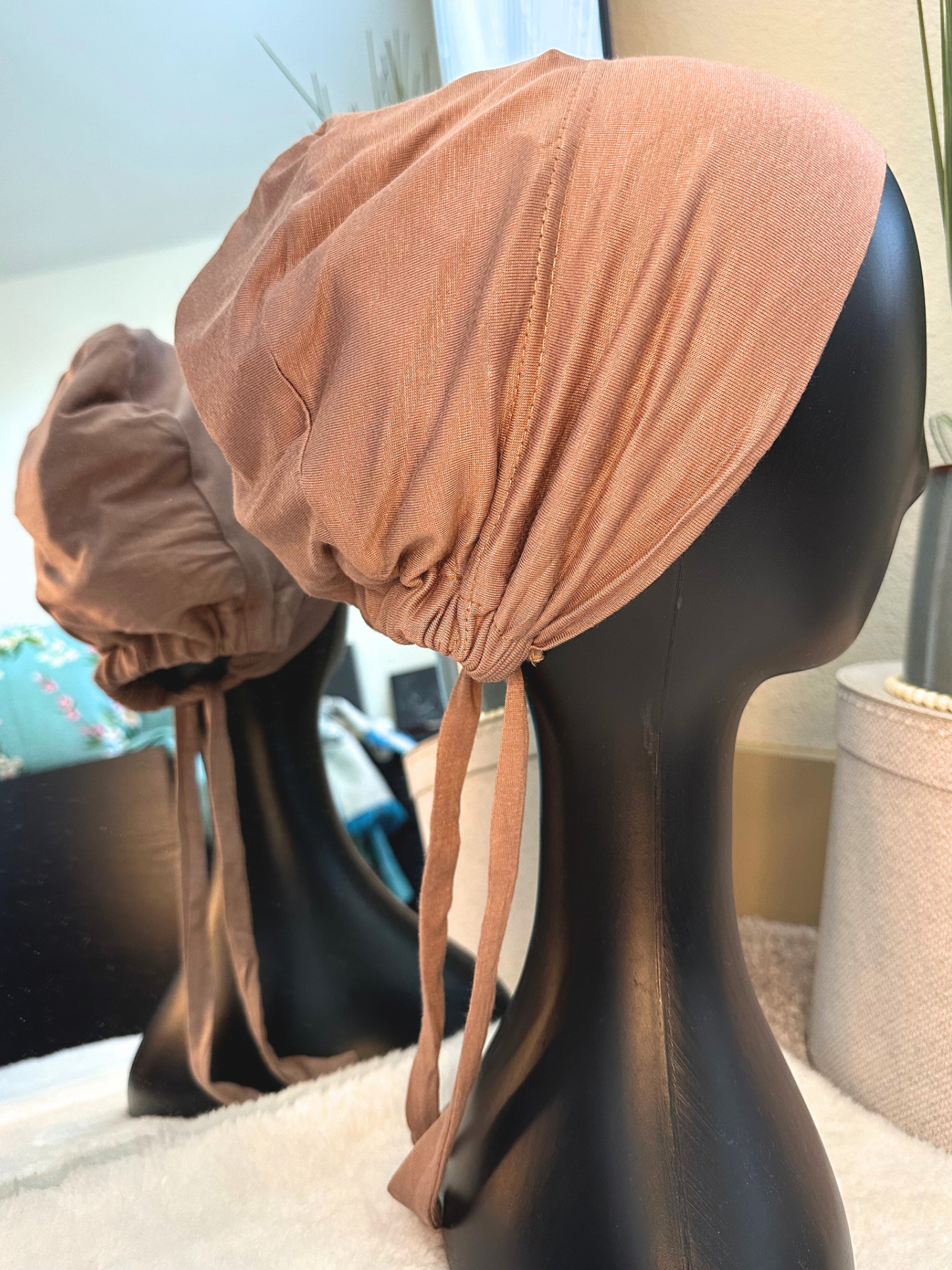 Deep Beige - Seamless Silk Lined Underscarf