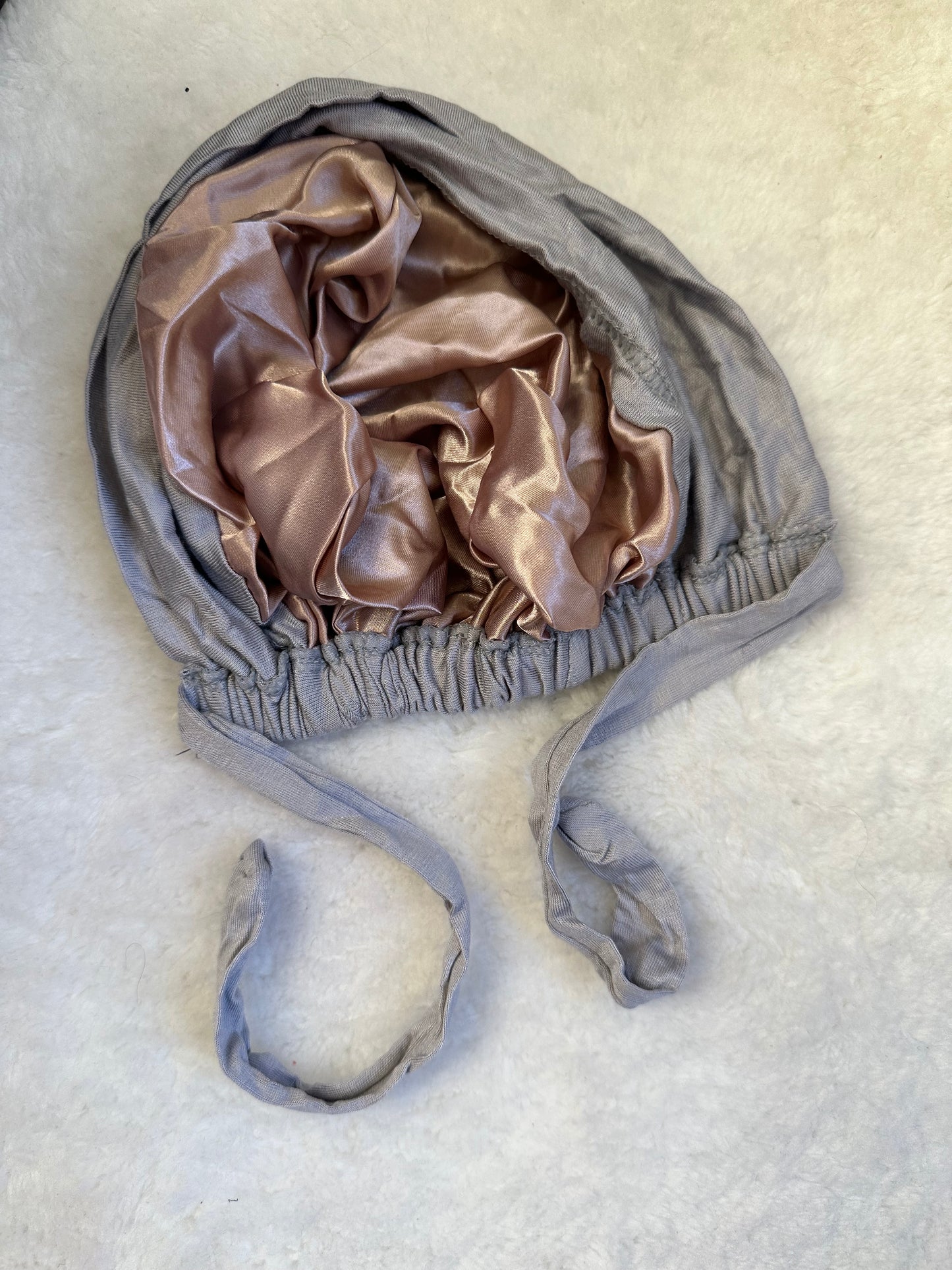 Silver Grey - Seamless Silk Lined Underscarf