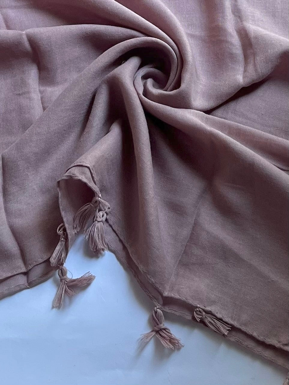 Mauve - Tassels Hijab