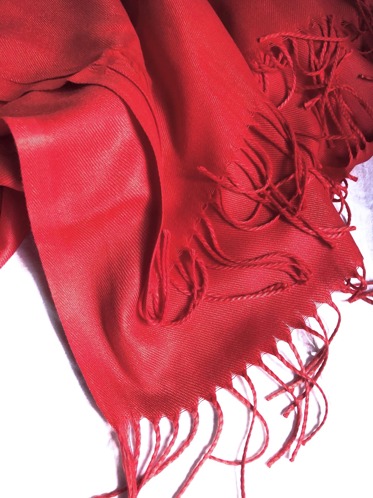 Red - Pure Pashmina Cashmere Hijab/ Shawl