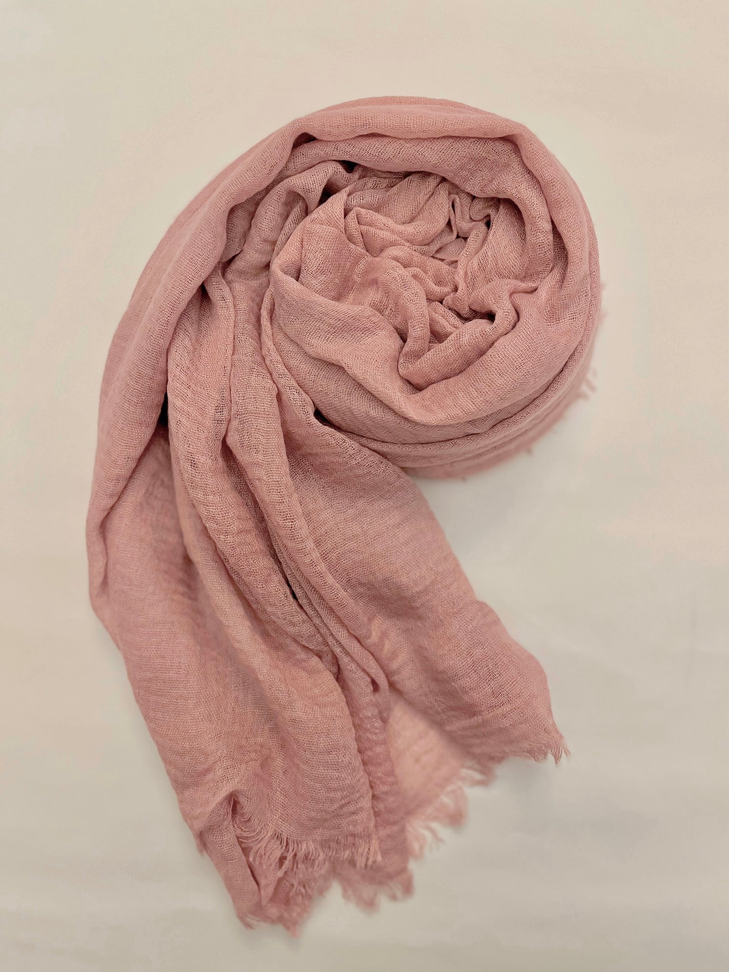 Blush Pink - Crimple Hijab