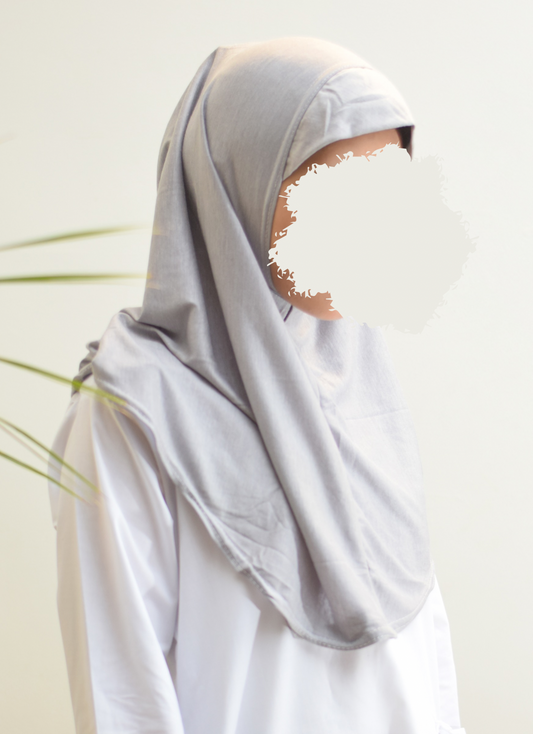 Light Grey - Early Teen Hijab