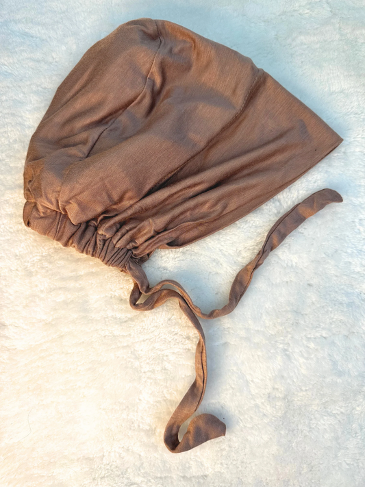 Mocha - Seamless Silk Lined Underscarf