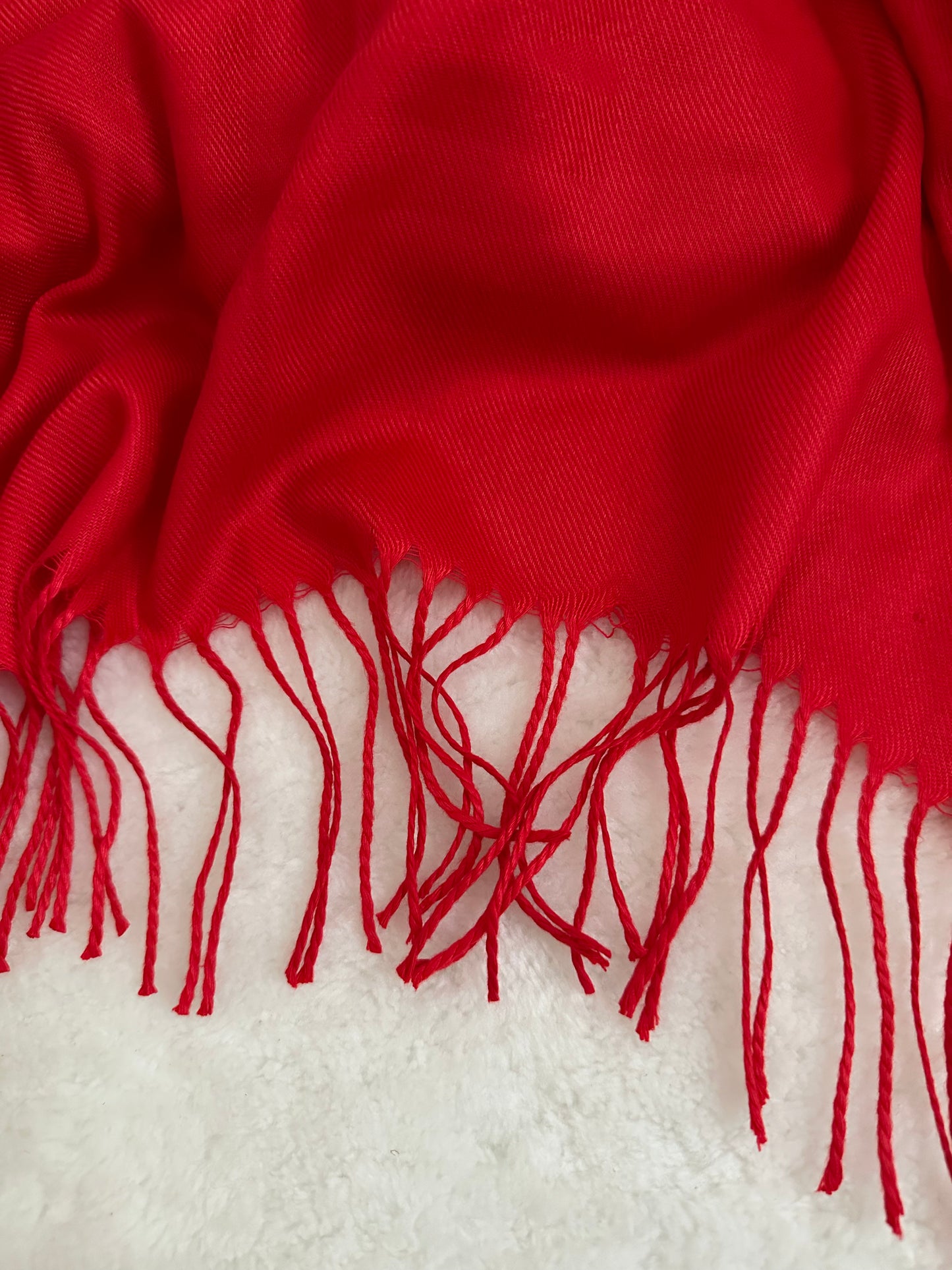 Red - Pure Pashmina Cashmere Hijab/ Shawl