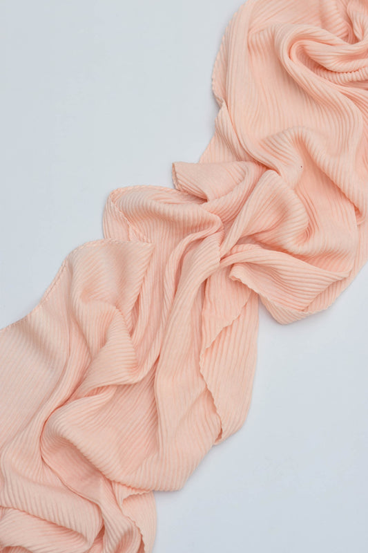 Peachy - Pleated Hijab