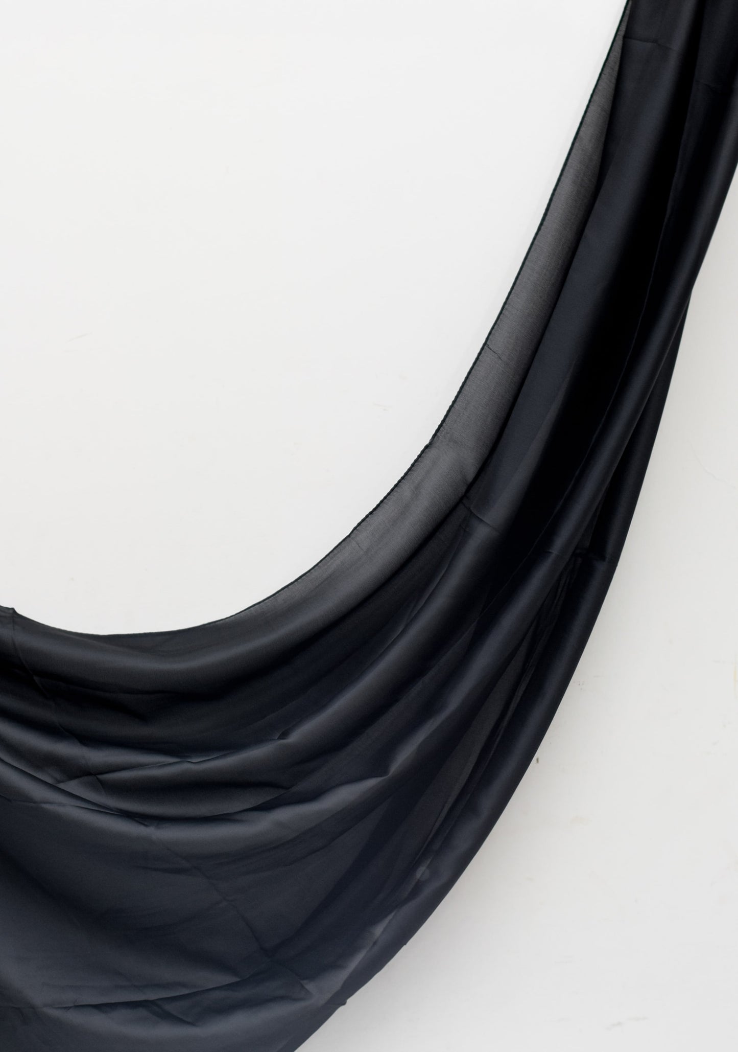 Black - Satin Sheen Hijab