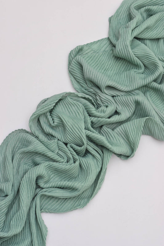 Sage - Pleated Hijab