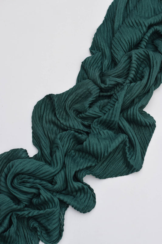 Emerald Green - Pleated Hijab