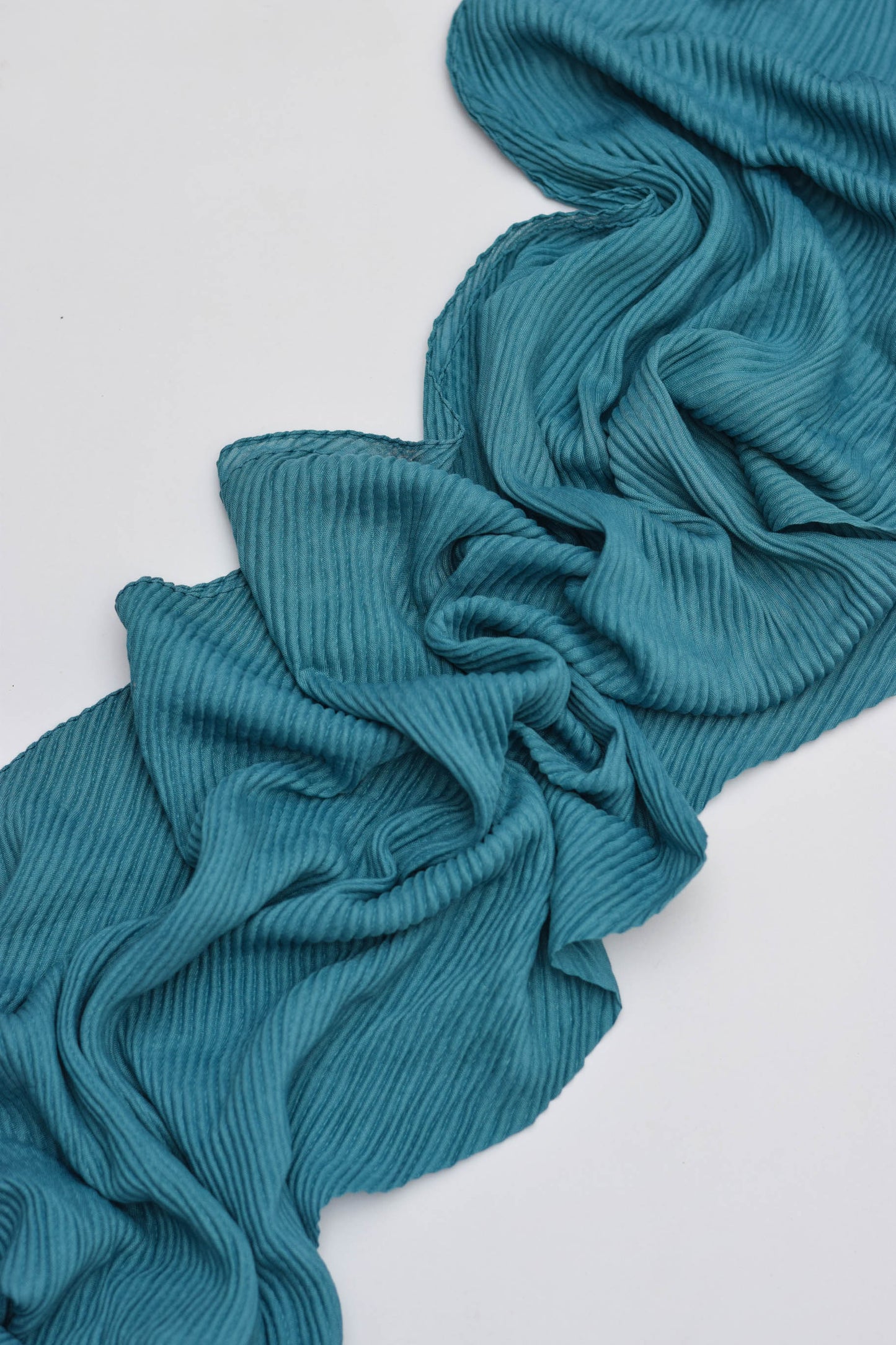 Teal - Pleated Hijab