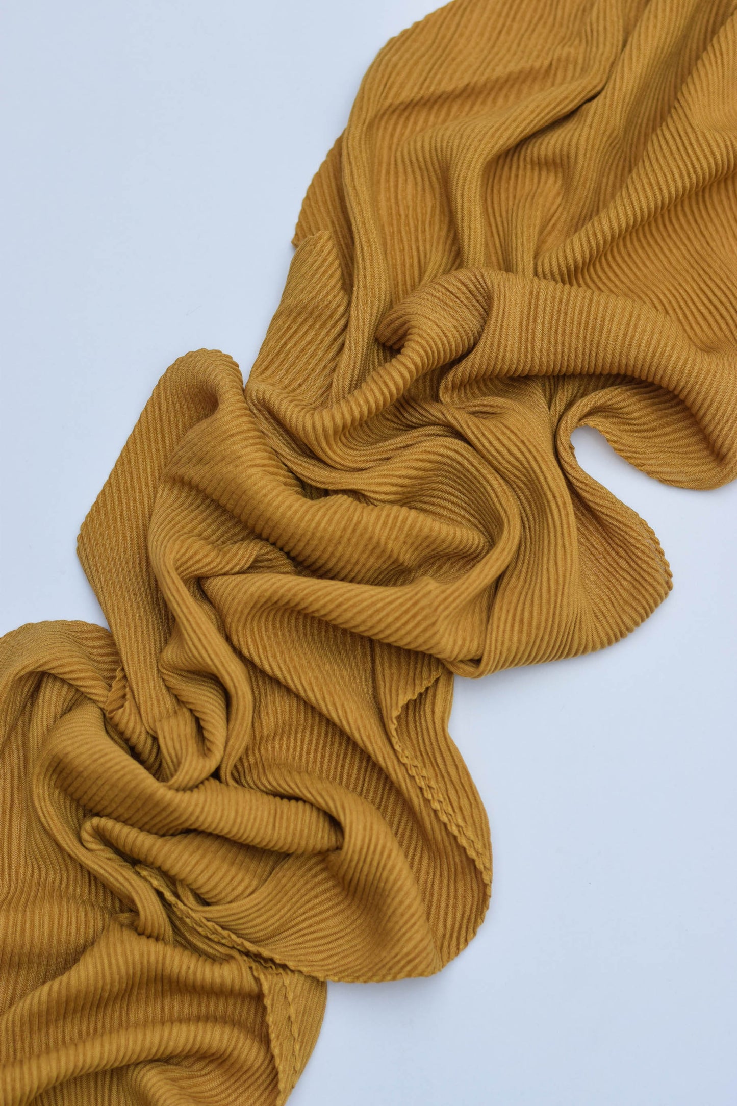 Mustard - Pleated Hijab