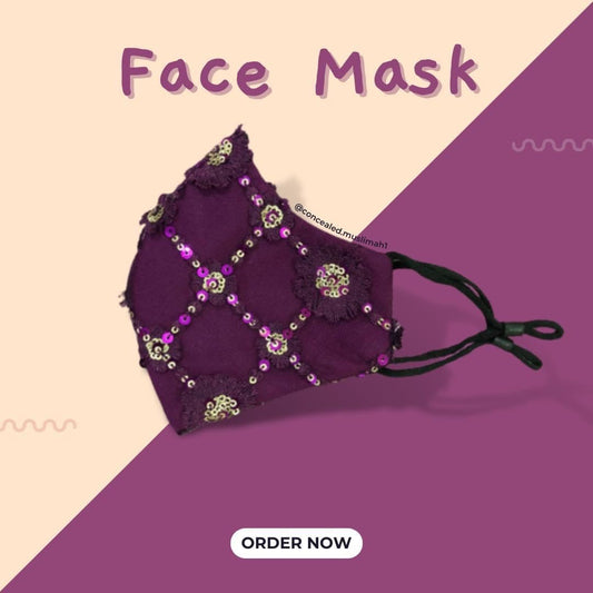 Amethyst Formal Face Mask