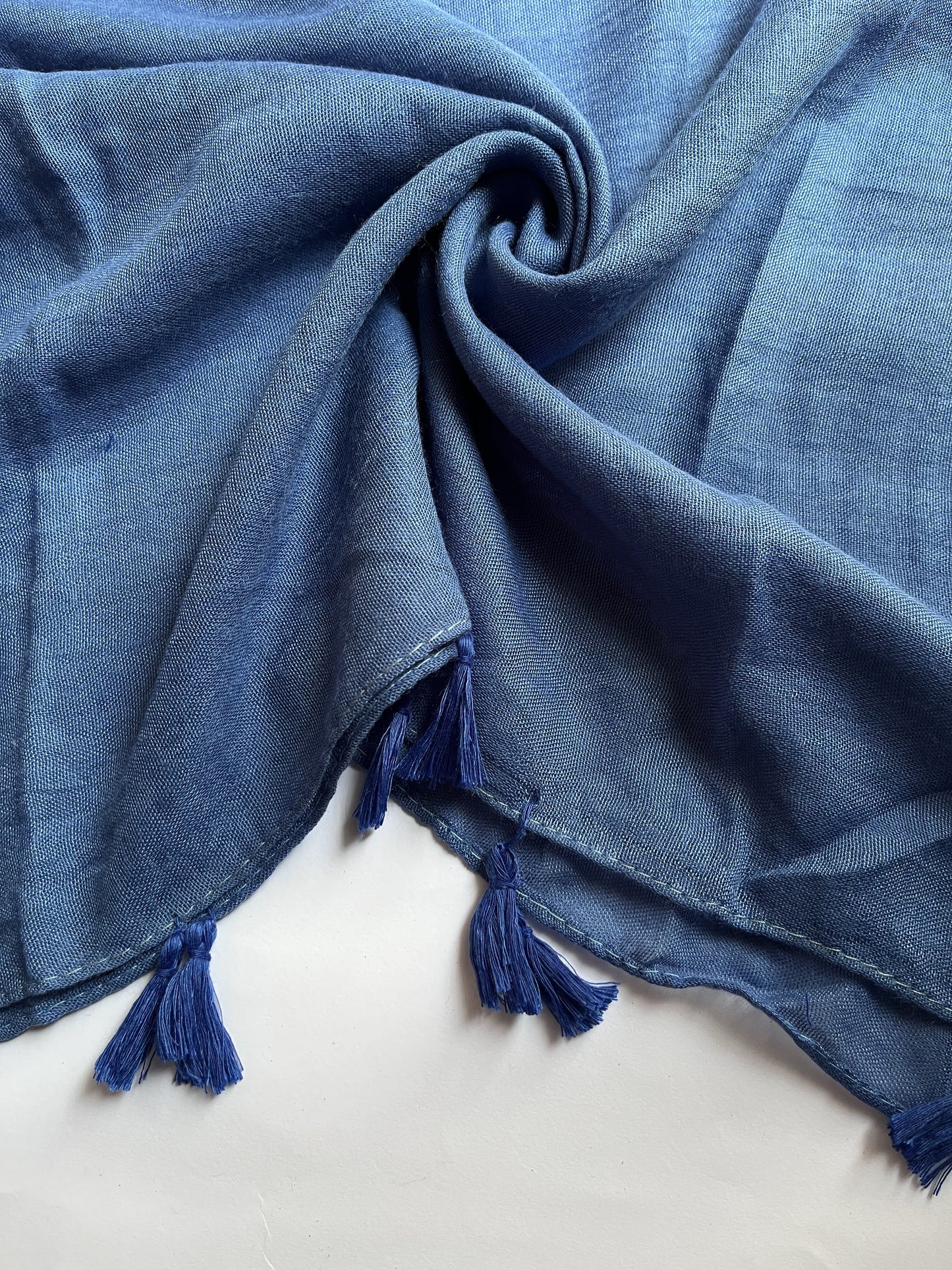 Royal Blue - Tassels Hijab