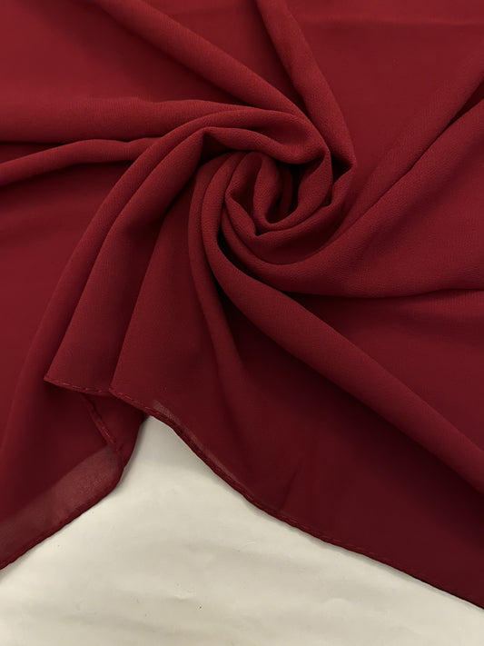 Maroon - Premium Chiffon Hijab