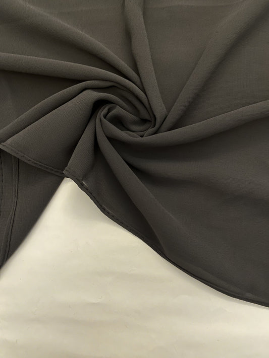 Charcoal Grey - Premium Chiffon Hijab