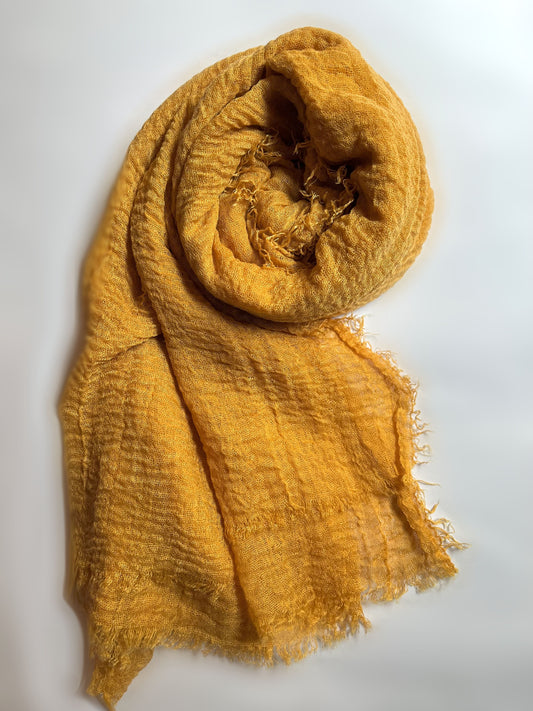 Mustard - Crimple Hijab