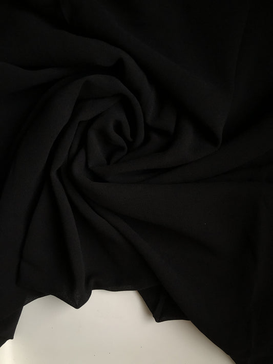 Black - Premium Chiffon Hijab